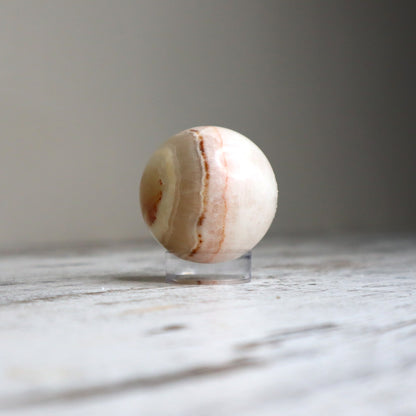 Banded Calcite Sphere | Gentle Renewal, Emotional Balance &amp; Inner Peace
