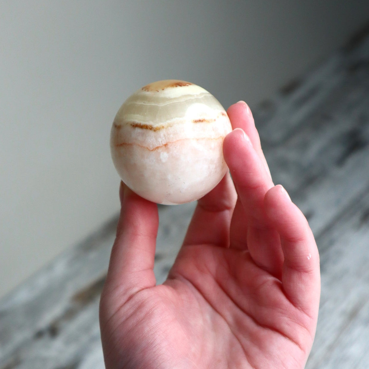Banded Calcite Sphere | Gentle Renewal, Emotional Balance &amp; Inner Peace