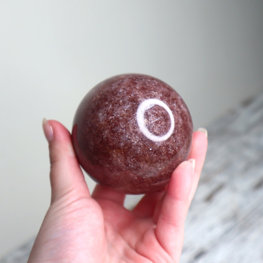 Strawberry Quartz Sphere | Love, Joy &amp; Heart Activation