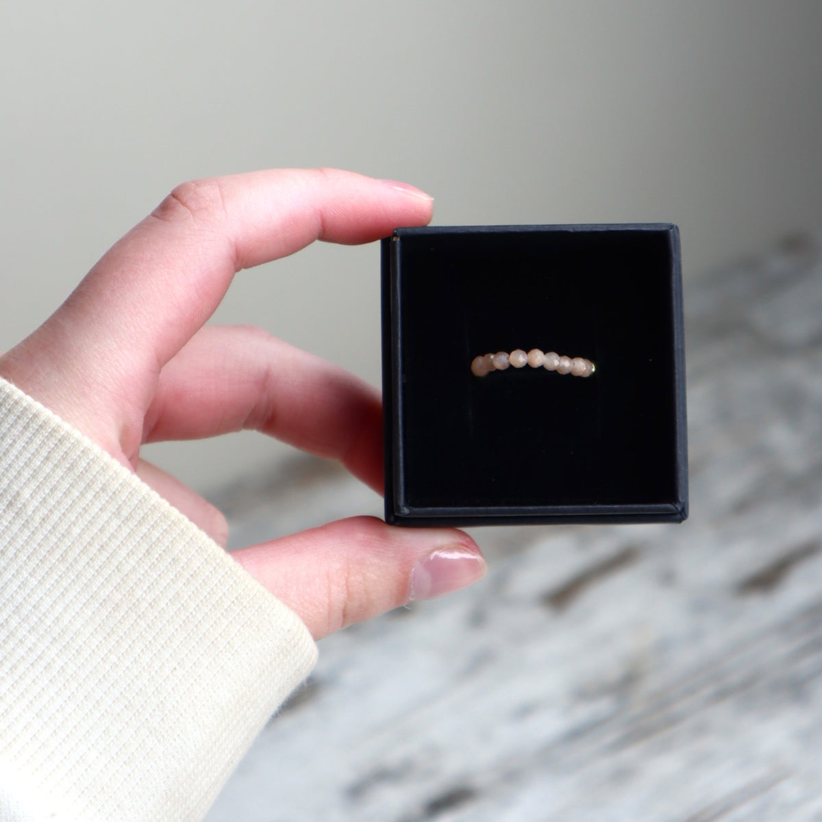 Sunstone Beaded Ring | Happiness, Confidence &amp; Abundance