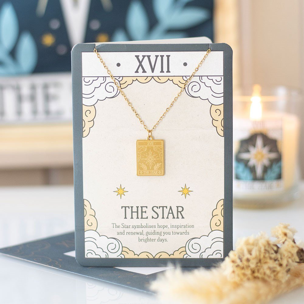 The Star Tarot Necklace Greeting Card | Hope, Healing &amp; New Beginnings