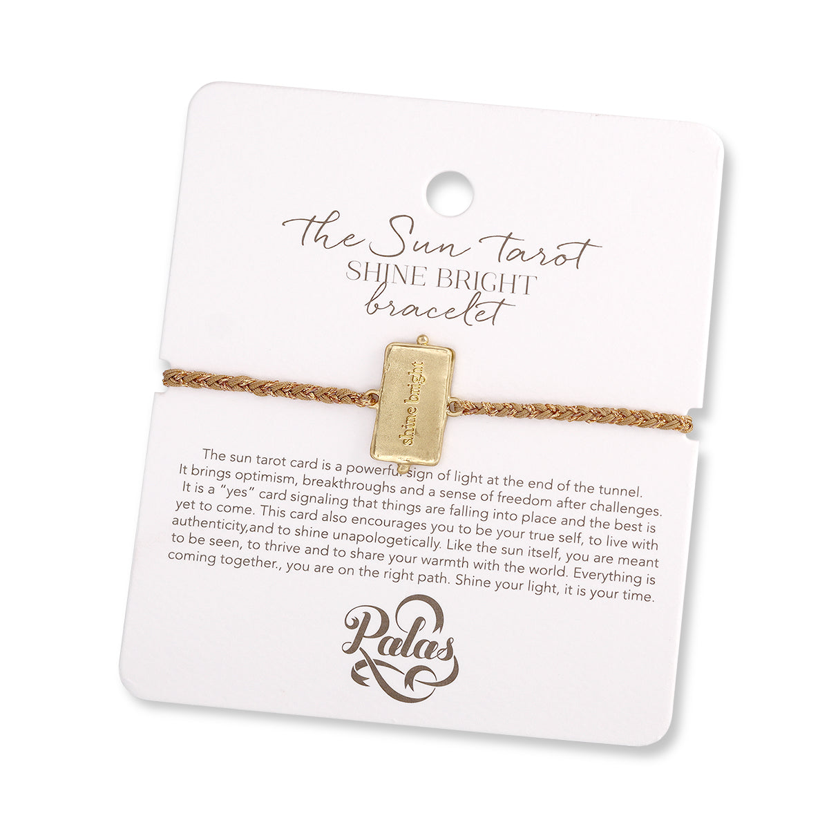 The Sun Tarot 'Shine Bright' Bracelet | Optimism, Confidence & Radiant Energy