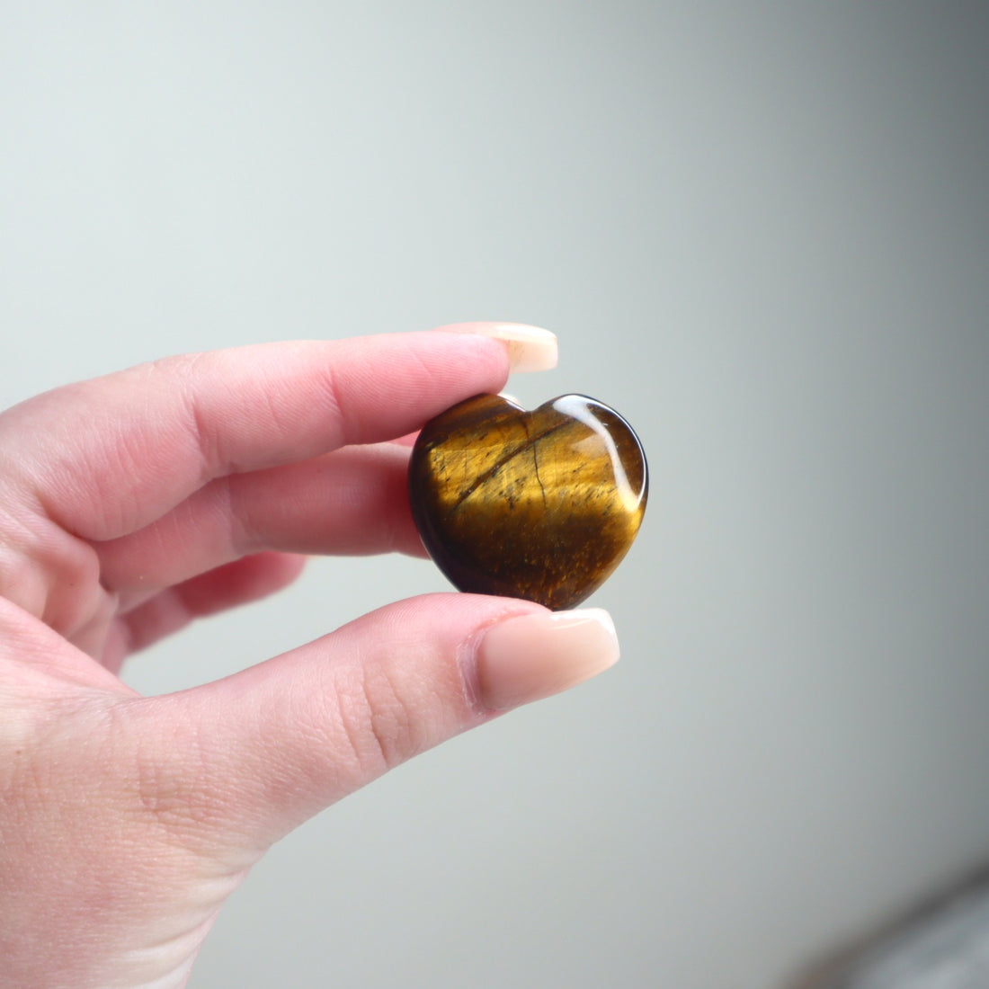 Tiger Eye Mini Heart | Confidence, Courage &amp; Protective Energy