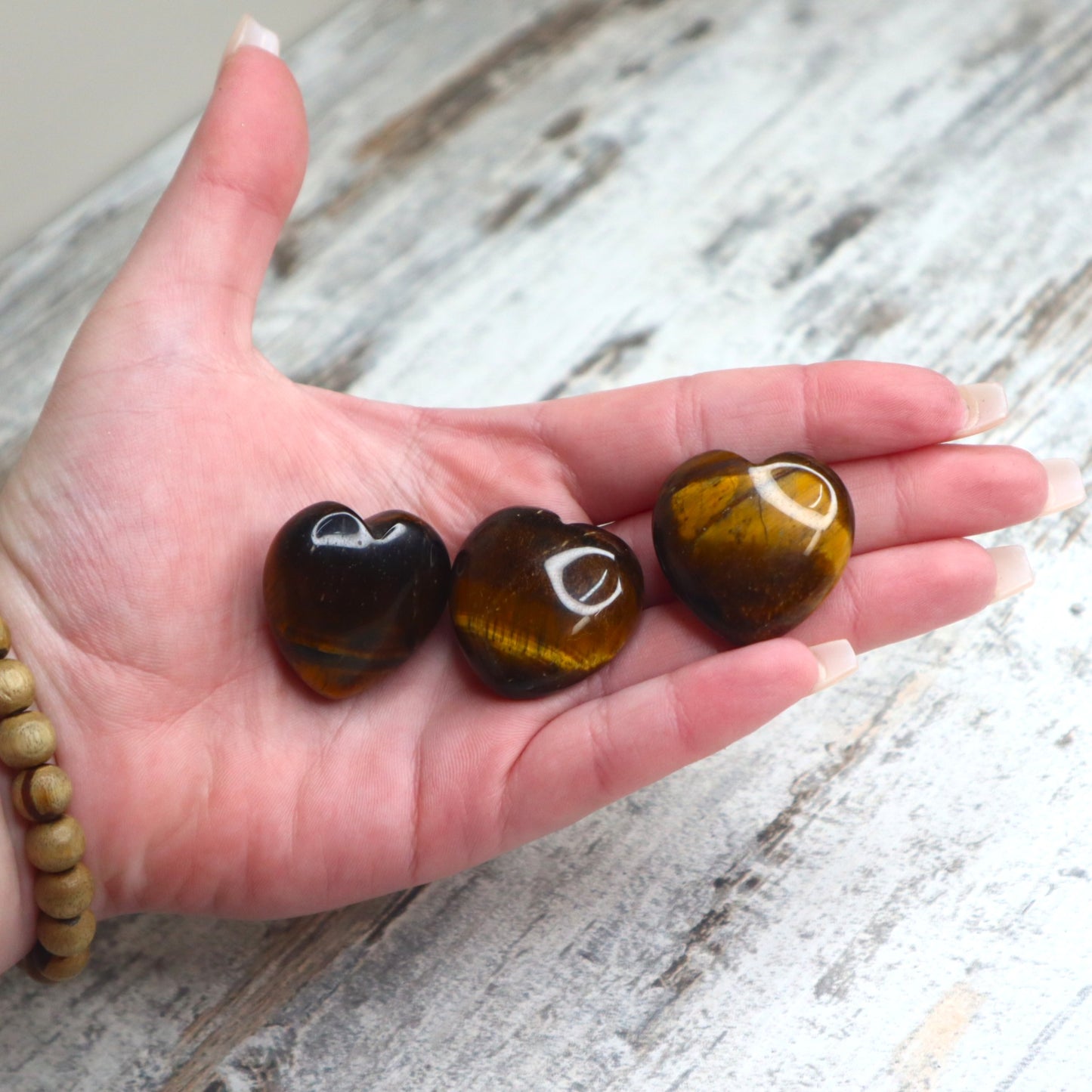 Tiger Eye Mini Heart | Confidence, Courage & Protective Energy