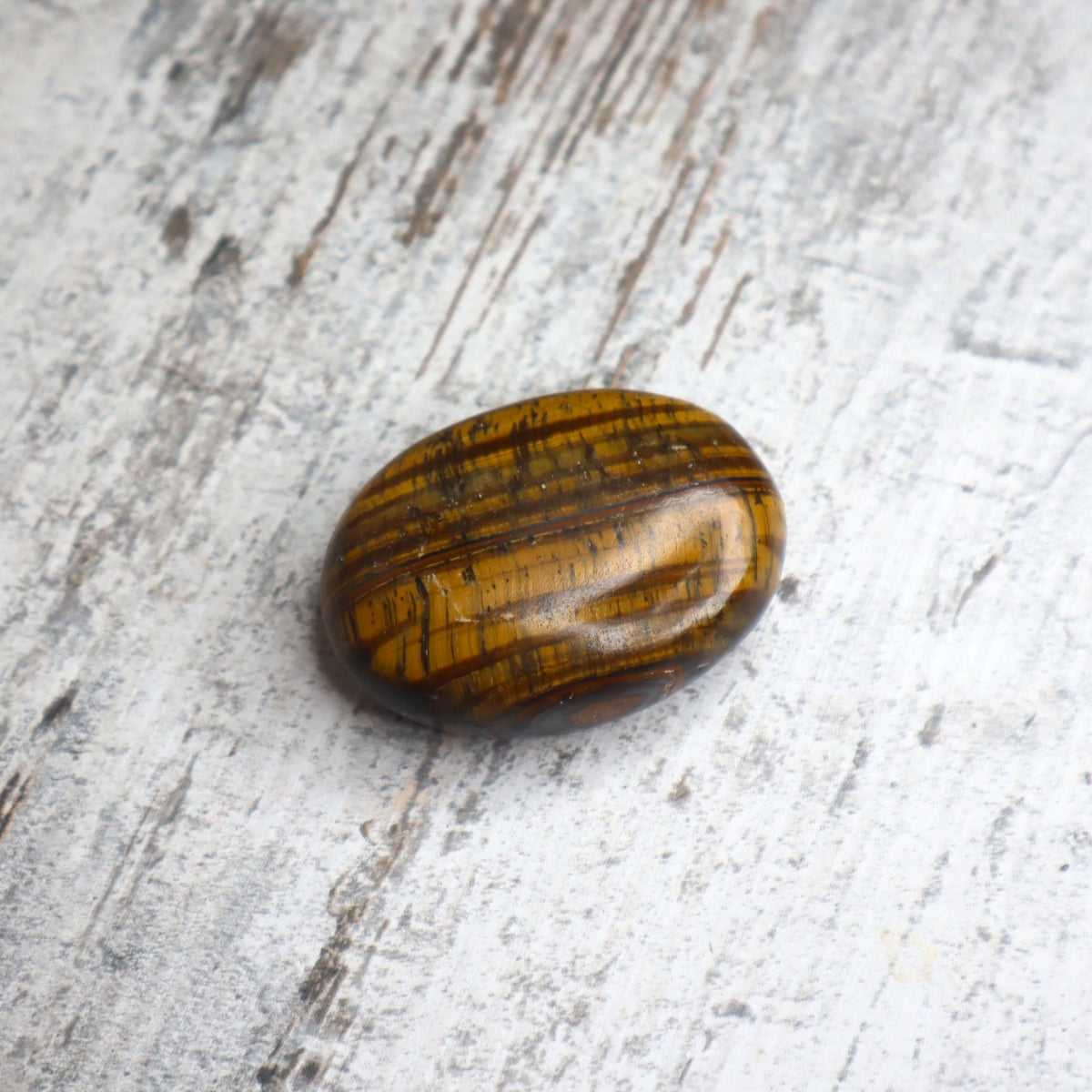 Tiger Eye Palm Stone | Confidence, Protection &amp; Grounded Courage