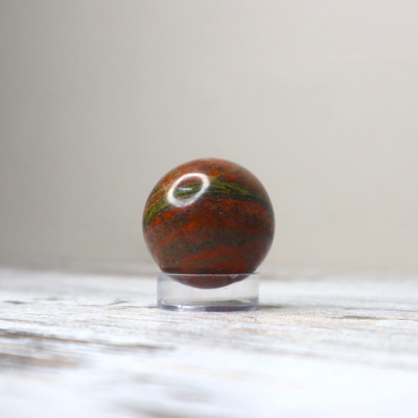 Unakite Crystal Sphere | Emotional Healing, Balance & Gentle Renewal