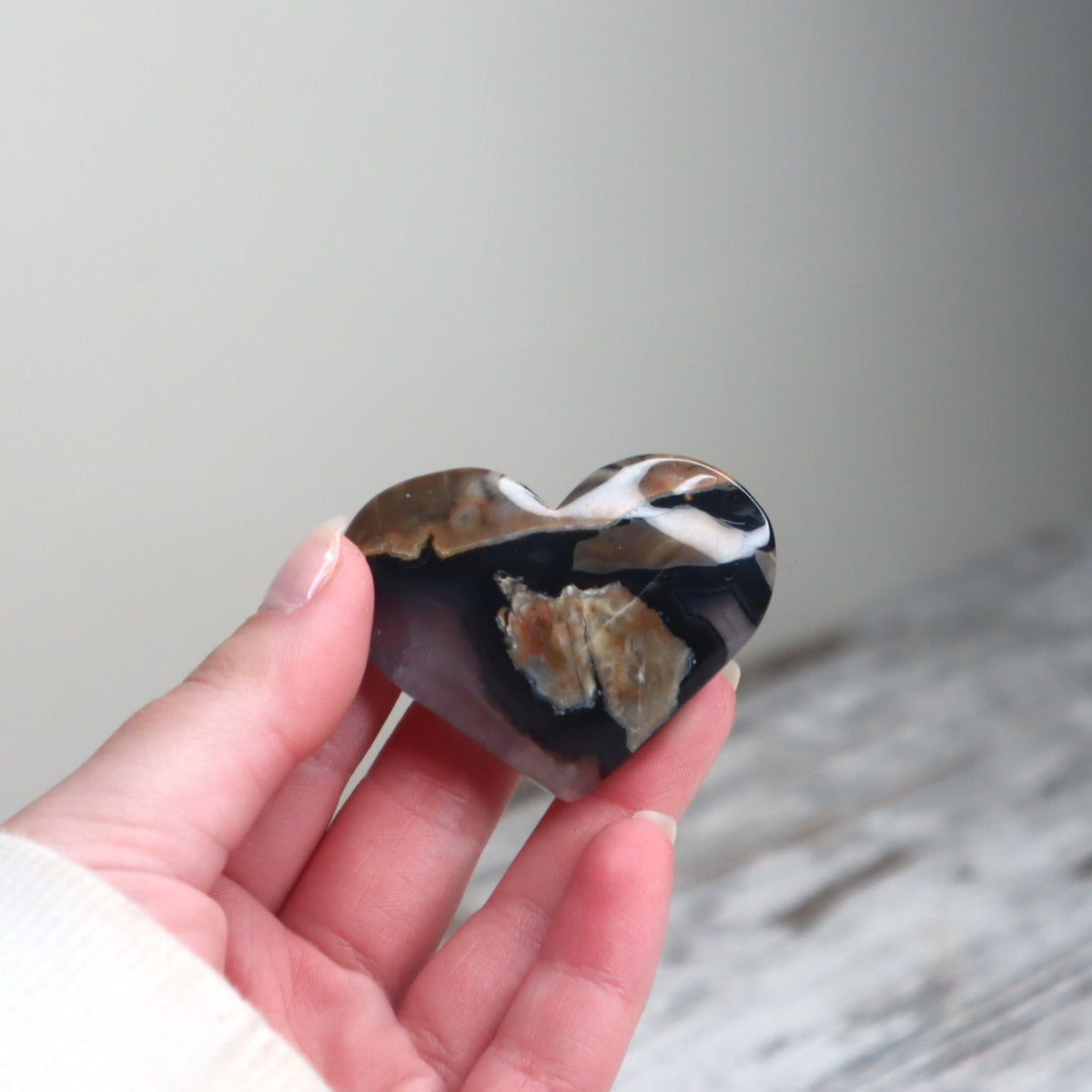 Volcano Agate Heart | Grounding, Inner Strength &amp; Transformation