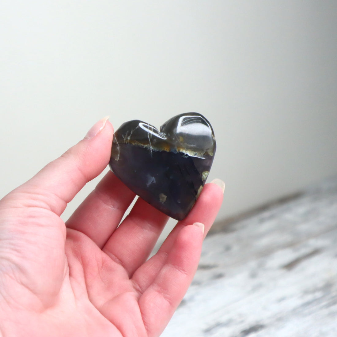 Volcano Agate Heart | Grounding, Protection &amp; Inner Stability