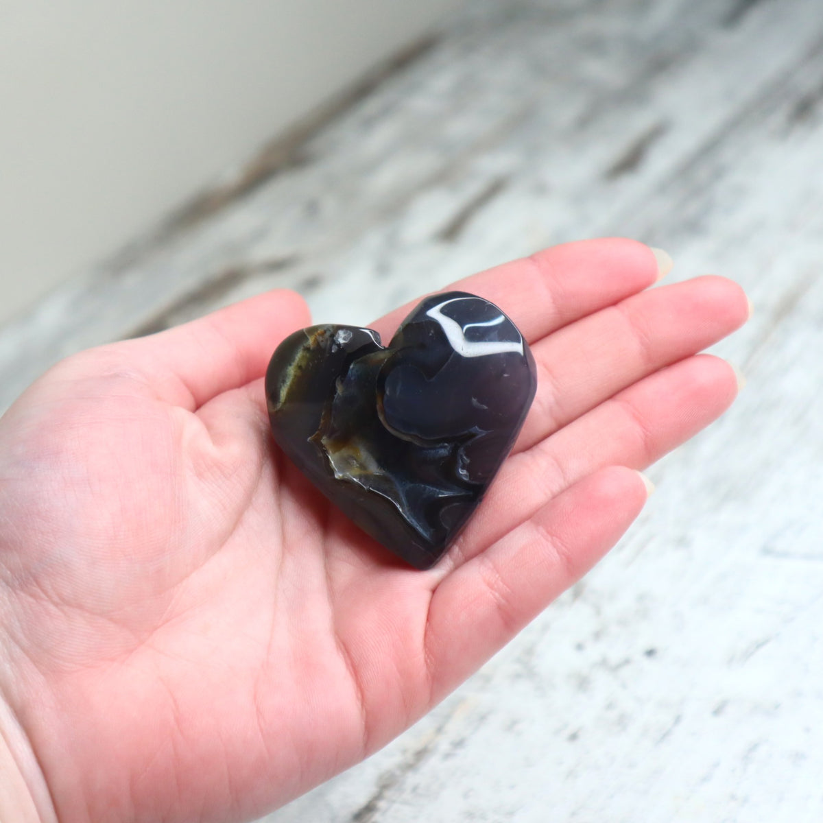 Volcano Agate Heart | Grounding, Protection &amp; Inner Stability