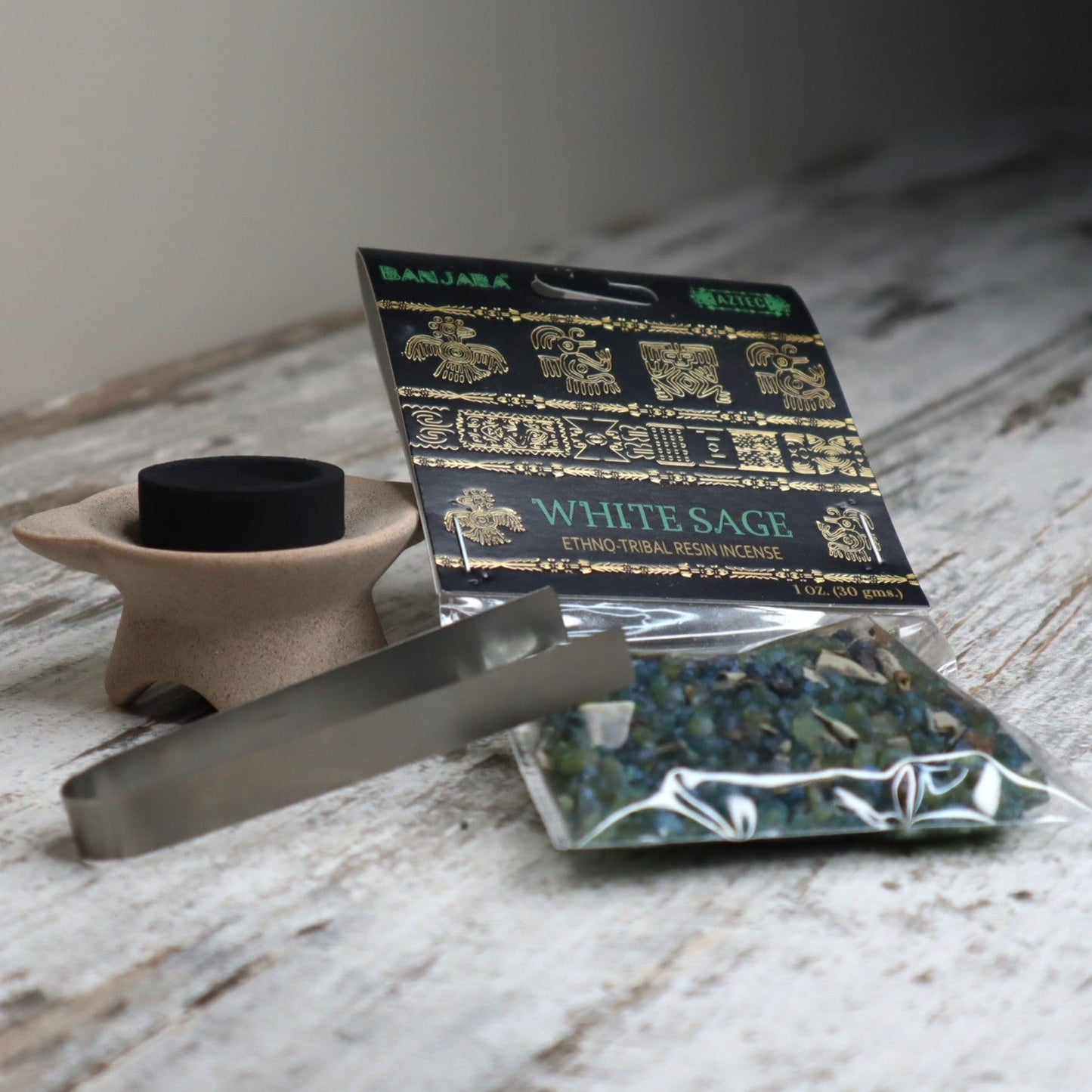 Banjara White Sage Resin Incense 30g | Cleansing, Renewal & Sacred Space