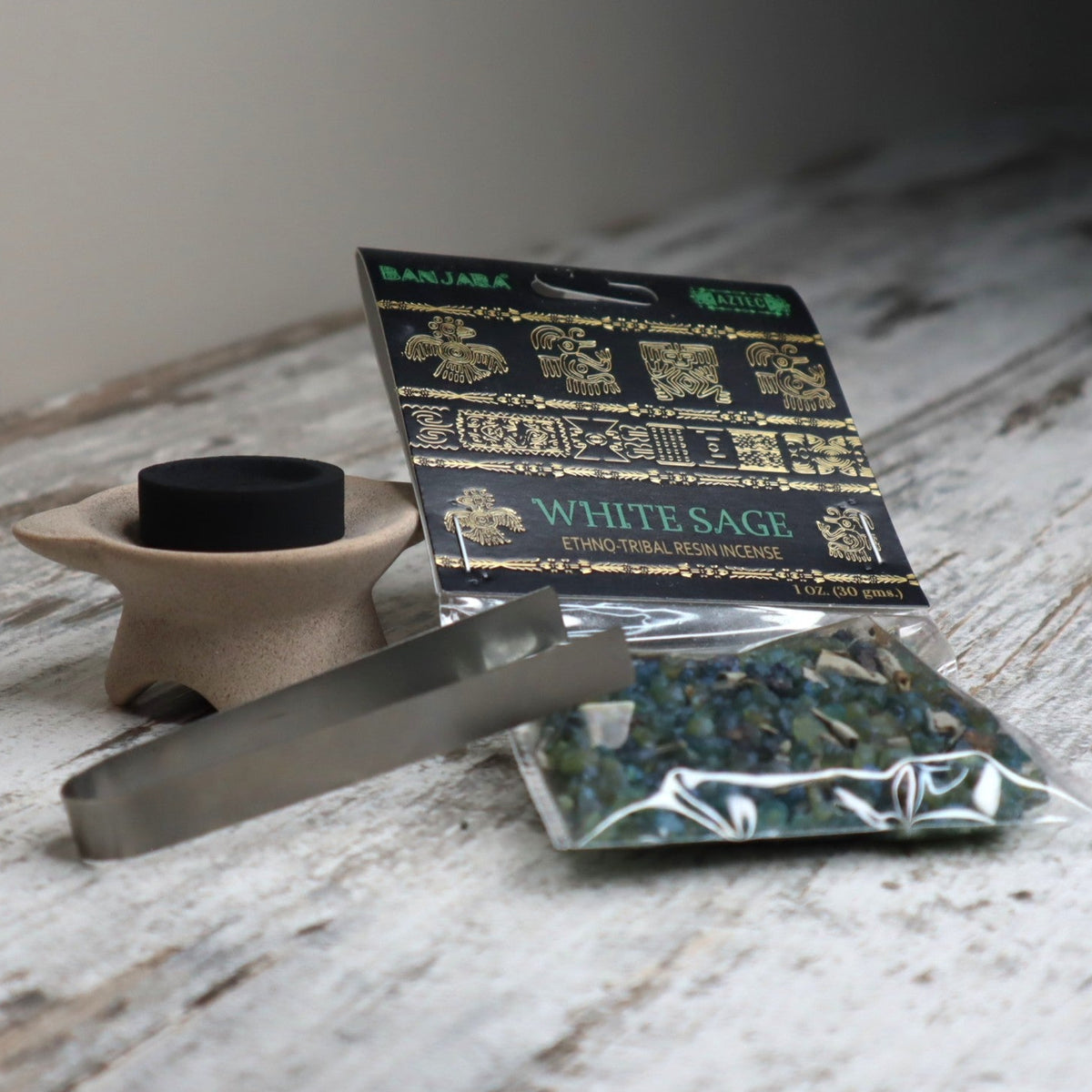Banjara White Sage Resin Incense 30g | Cleansing, Renewal &amp; Sacred Space