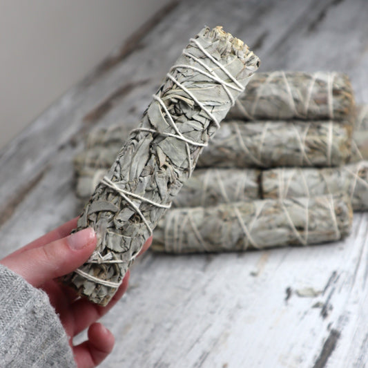 White Sage Cleansing Wand | Medium | 15cm | Purification & Energy Clearing