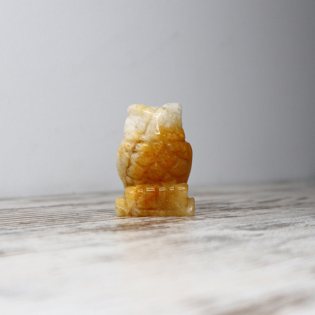 Yellow Calcite Owl | Confidence, Clarity &amp; Gentle Wisdom