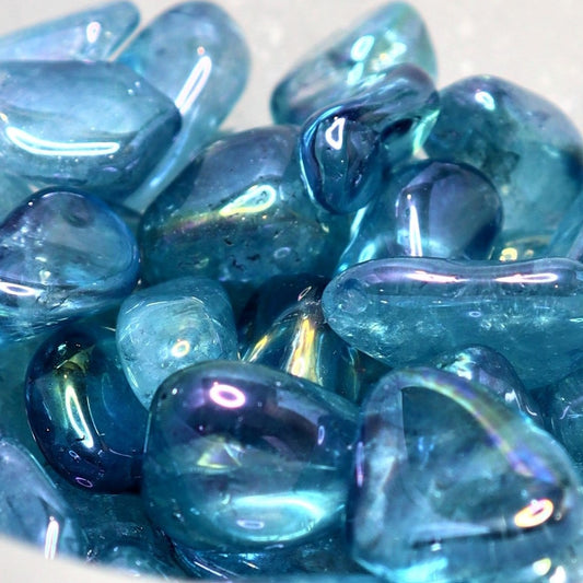 Aqua Aura (MINI) Tumble Stone