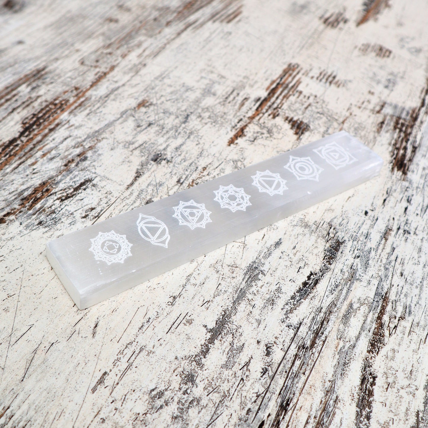 Selenite Plate + Chakra Crystal Bundle