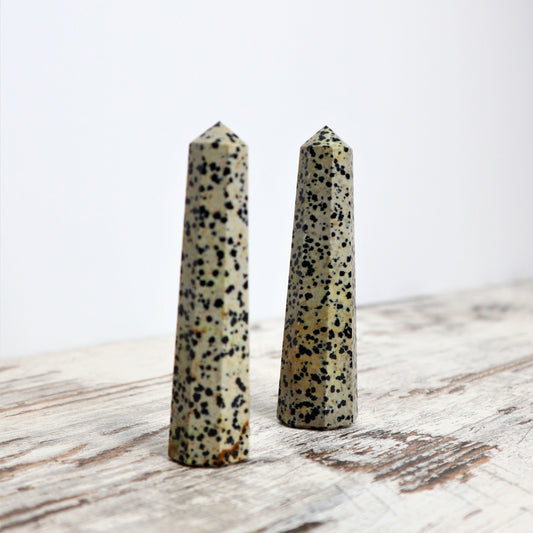Dalmatian Jasper Point | Joy, Grounding & Playful Protection
