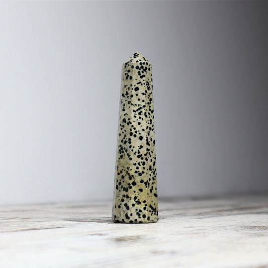 Dalmatian Jasper Point | Joy, Grounding & Playful Protection