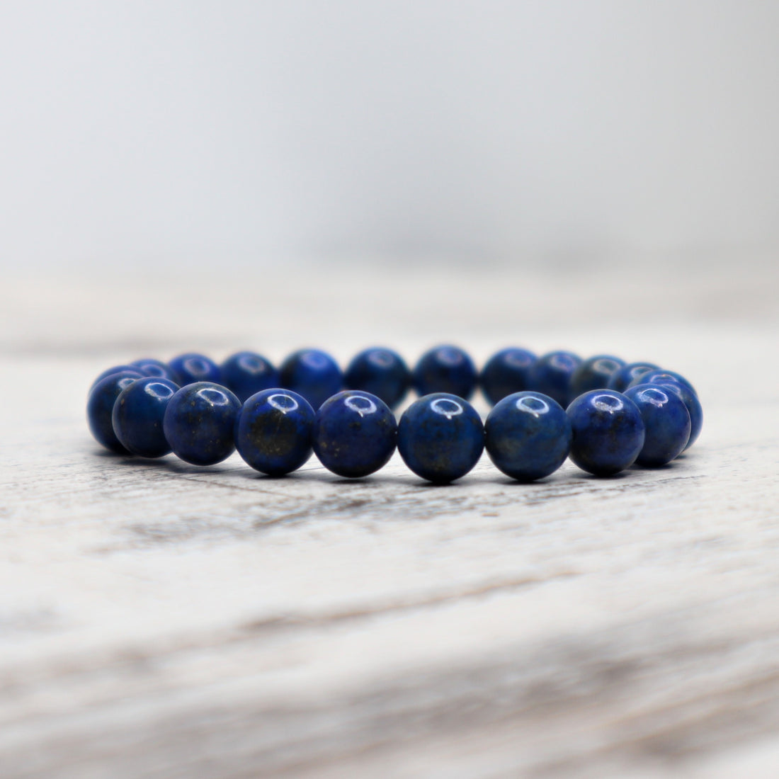 Lapis Lazuli Bead Bracelet | 8mm | Wisdom, Truth &amp; Inner Vision