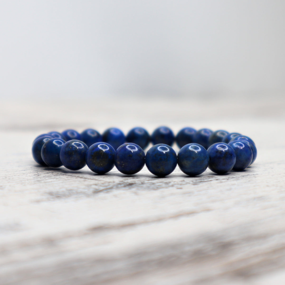 Lapis Lazuli Bead Bracelet | 8mm | Wisdom, Truth &amp; Inner Vision