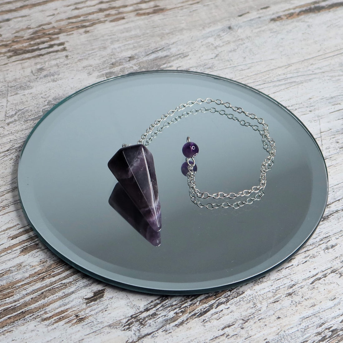Amethyst Faceted Pendulum | Intuition &amp; Spiritual Insight