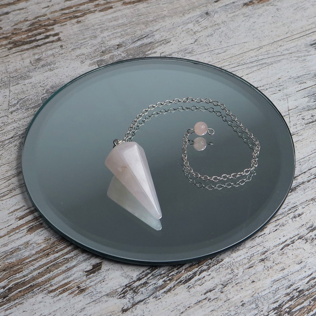 Rose Quartz Faceted Pendulum | Love, Clarity &amp; Heart Wisdom