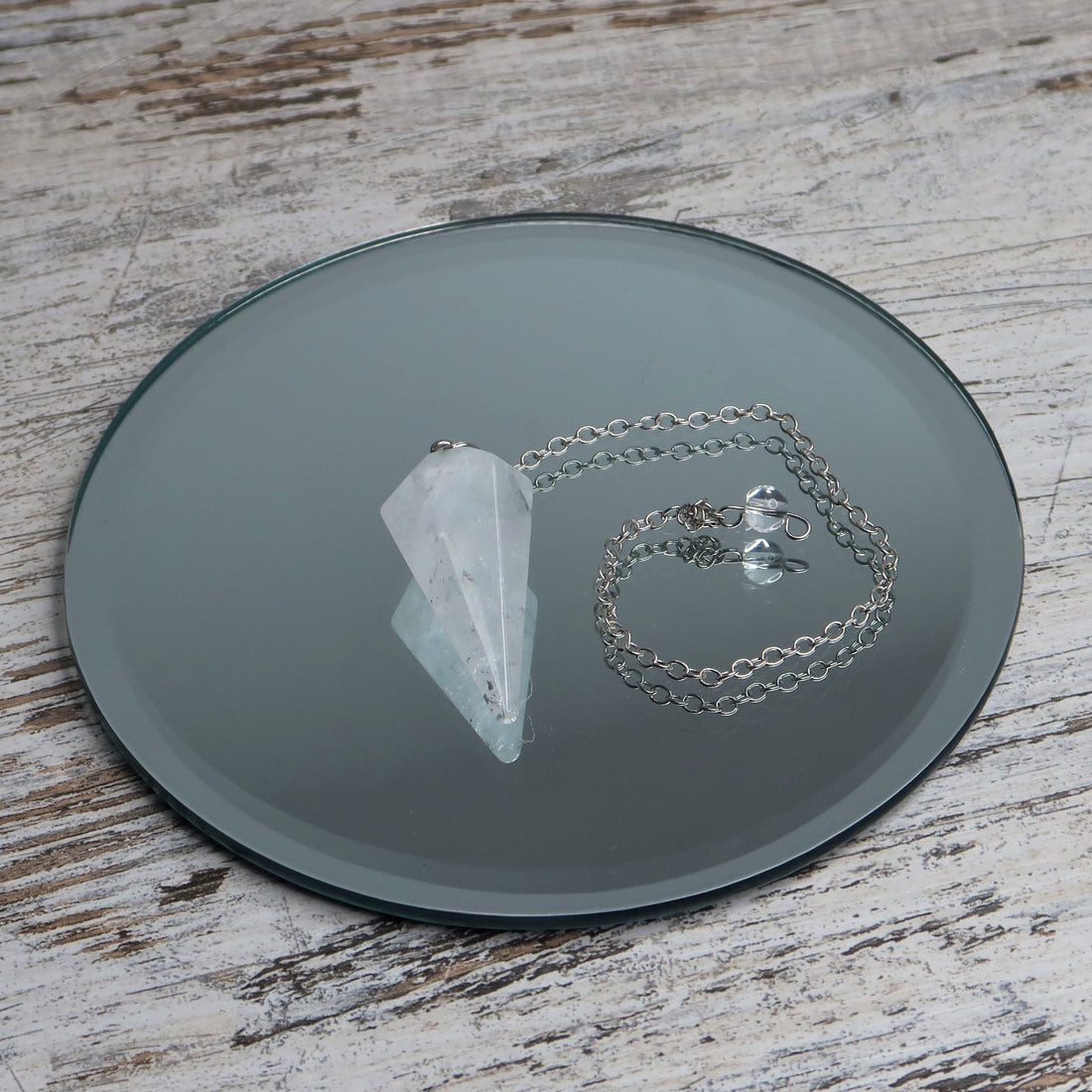 Clear Quartz Faceted Pendulum | Clarity, Intuition &amp; Amplification