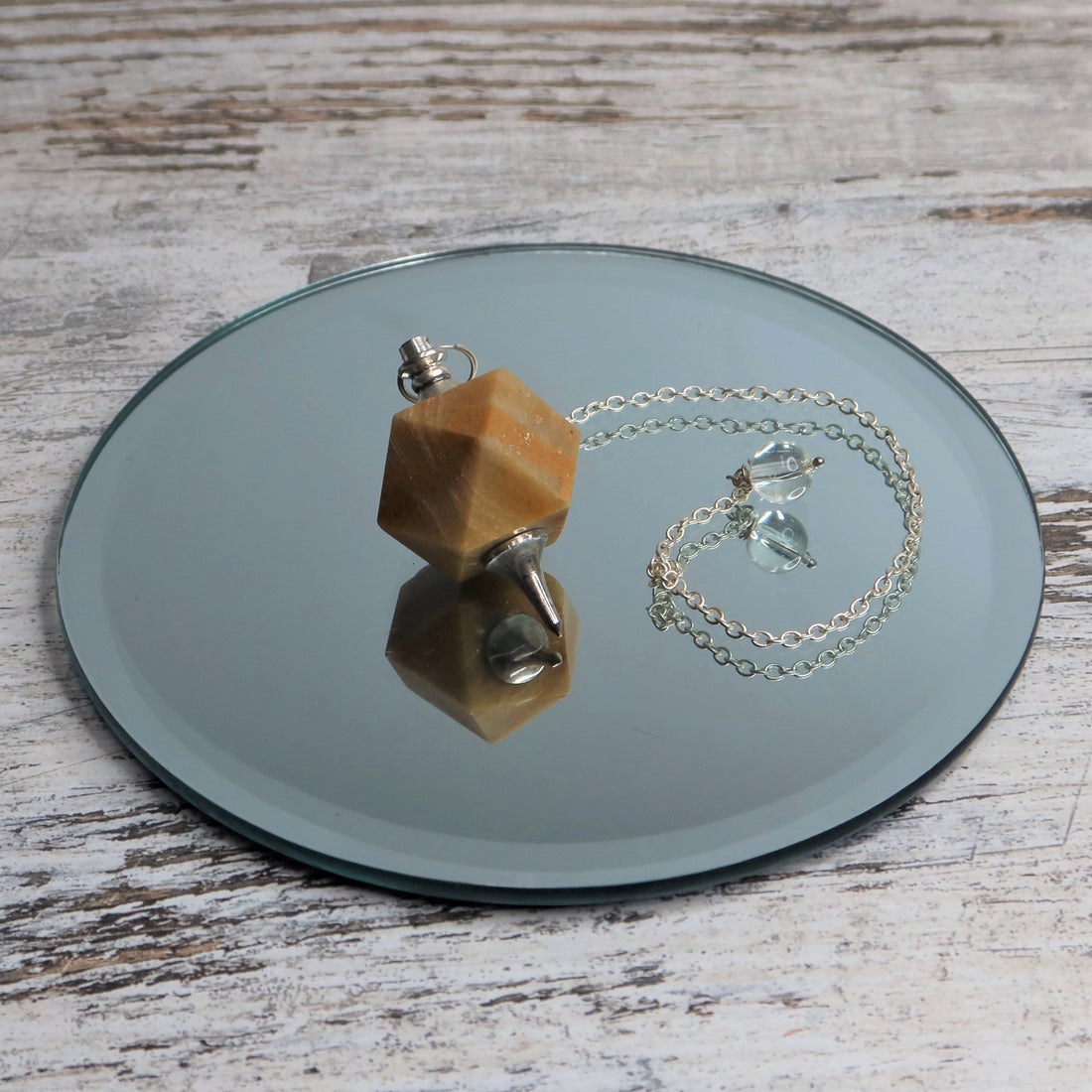Yellow Aventurine 14-Sided Pendulum | Confidence, Clarity &amp; Empowered Insight