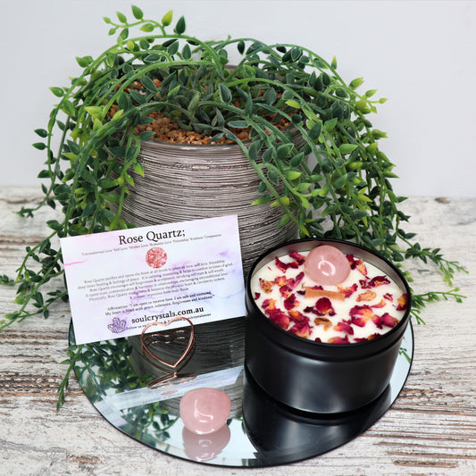 'Love Conquers All' 100% Natural Soy Candle 8oz Tin