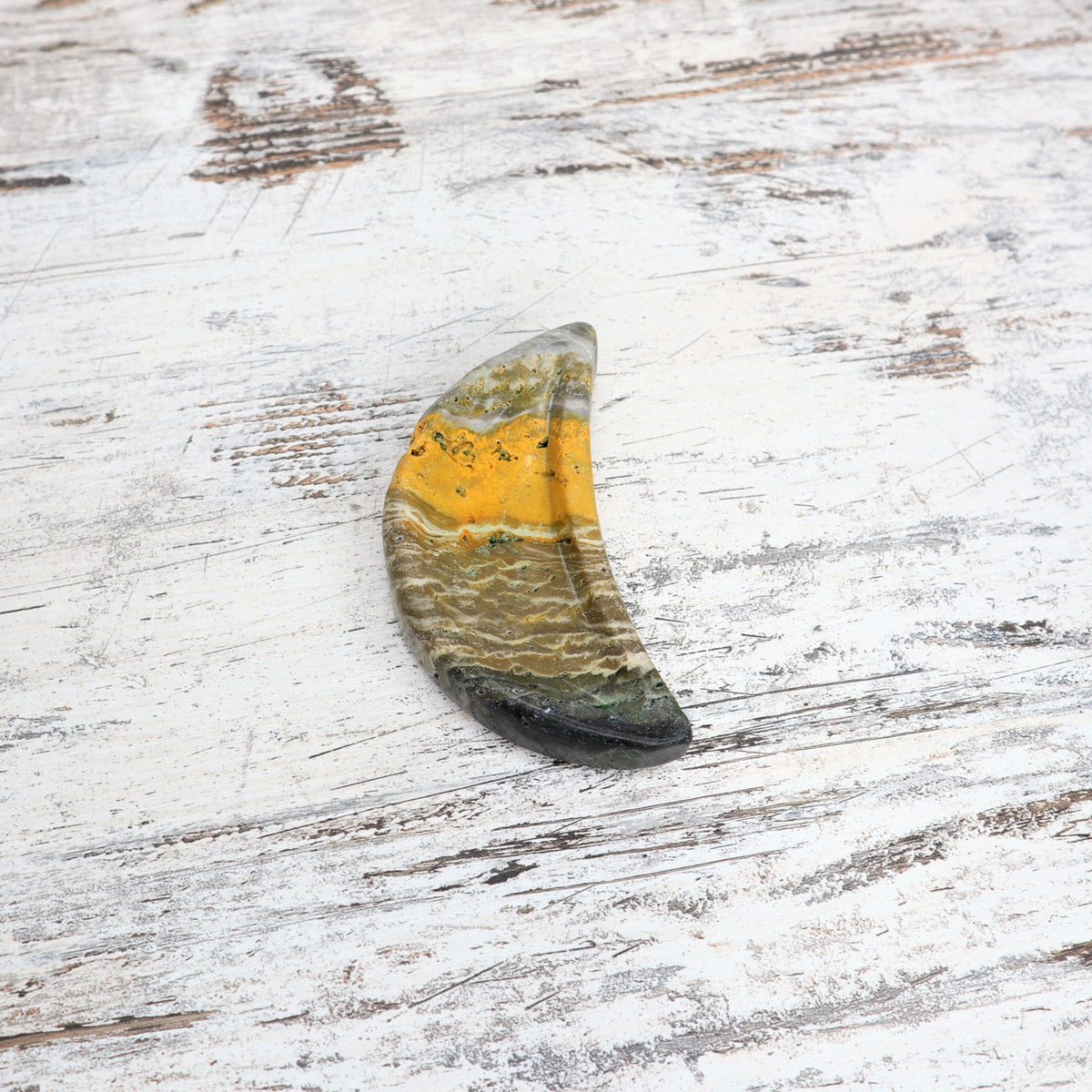 Bumblebee Jasper Mini Moon Bowl | Radiant Confidence, Purpose &amp; Positive Energy