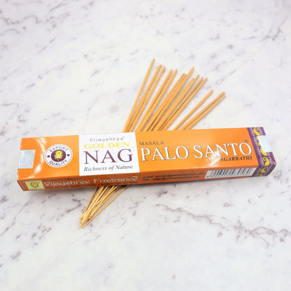 Golden Nag PALO SANTO Incense