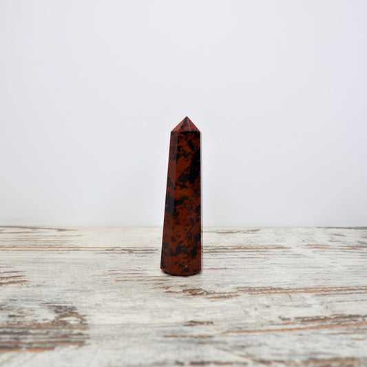 Mahogany Obsidian Point | Grounding, Protection & Empowered Action