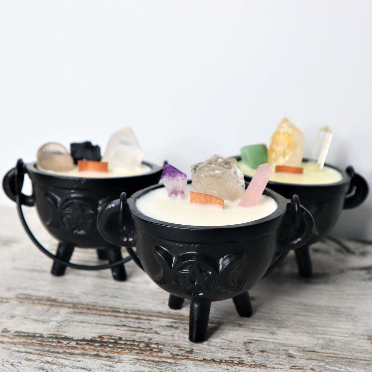 Cast Iron Triple Moon Cauldron | Protection, Cleansing &amp; Ritual Power