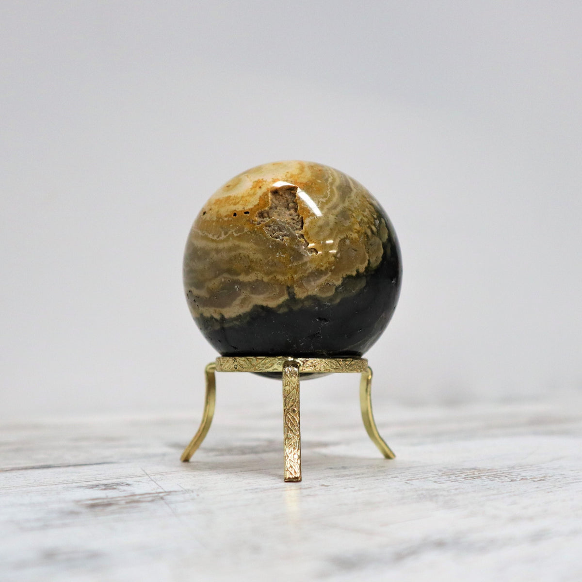 Bumblebee Jasper Sphere | Joyful Transformation, Confidence &amp; Vitality