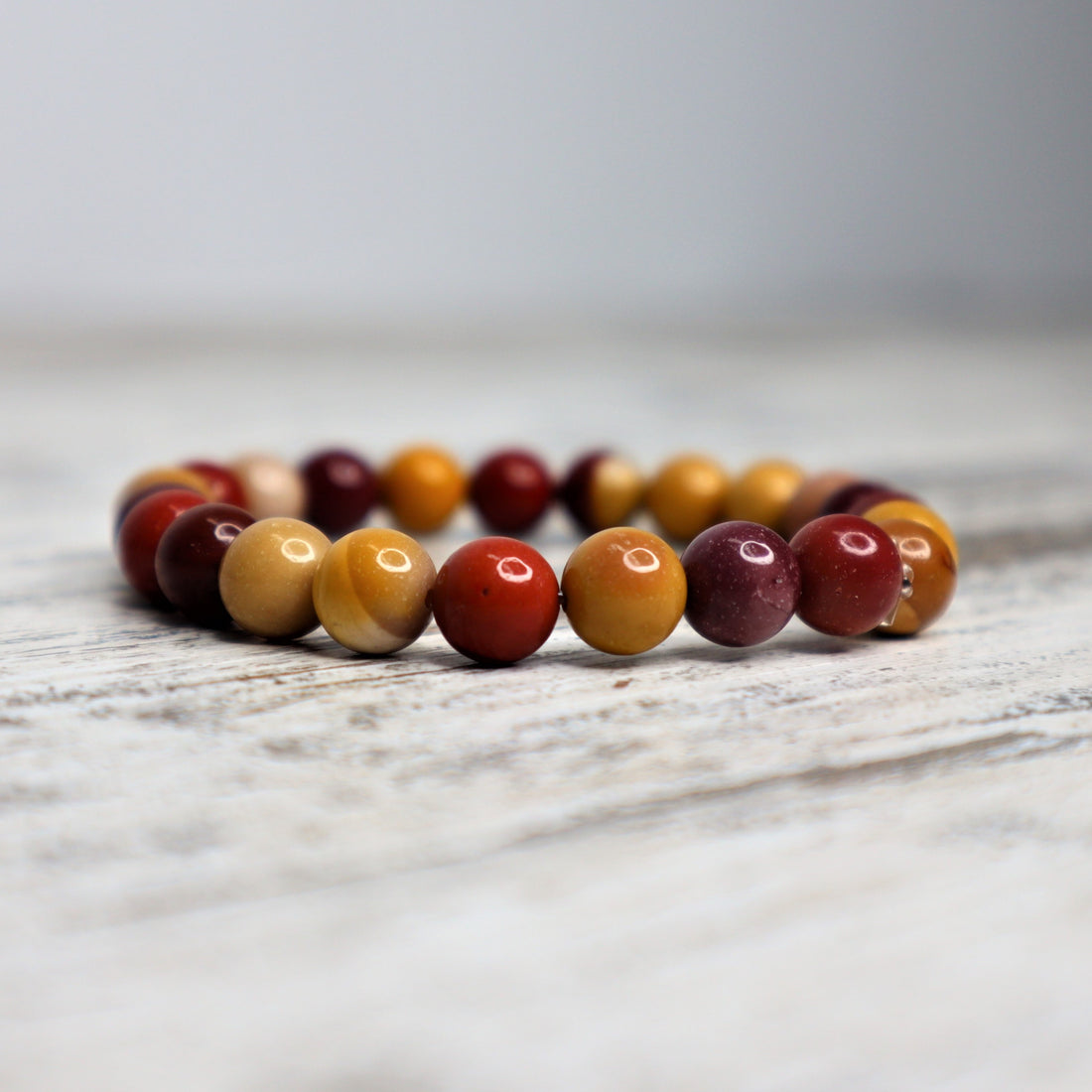 Mookaite Bead Bracelet | 8mm | Inner Strength, Vitality &amp; Fearless Decision-Making