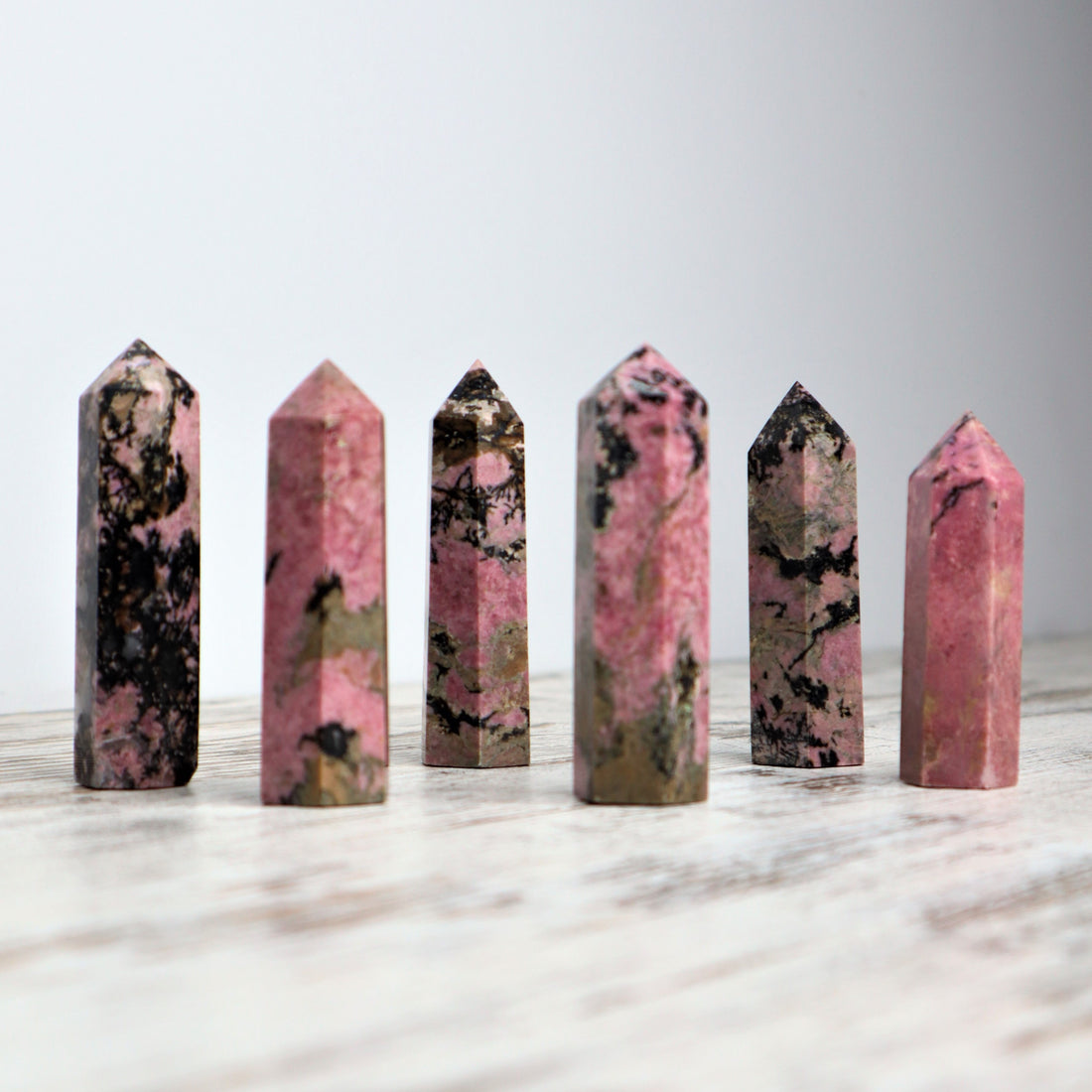 Rhodonite Point | Emotional Healing, Compassion &amp; Heart Strength