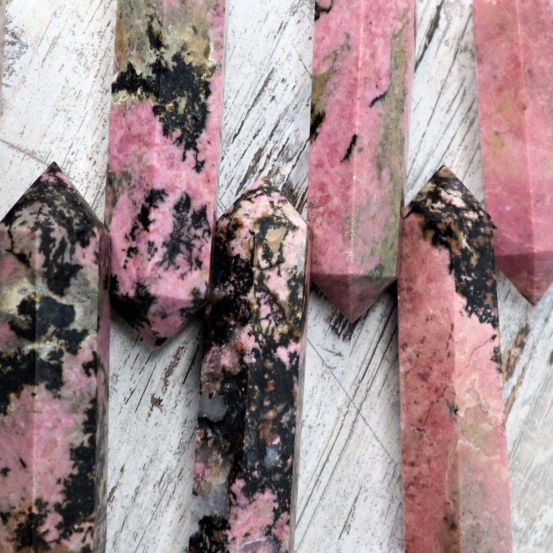 Rhodonite Point | Emotional Healing, Compassion &amp; Heart Strength