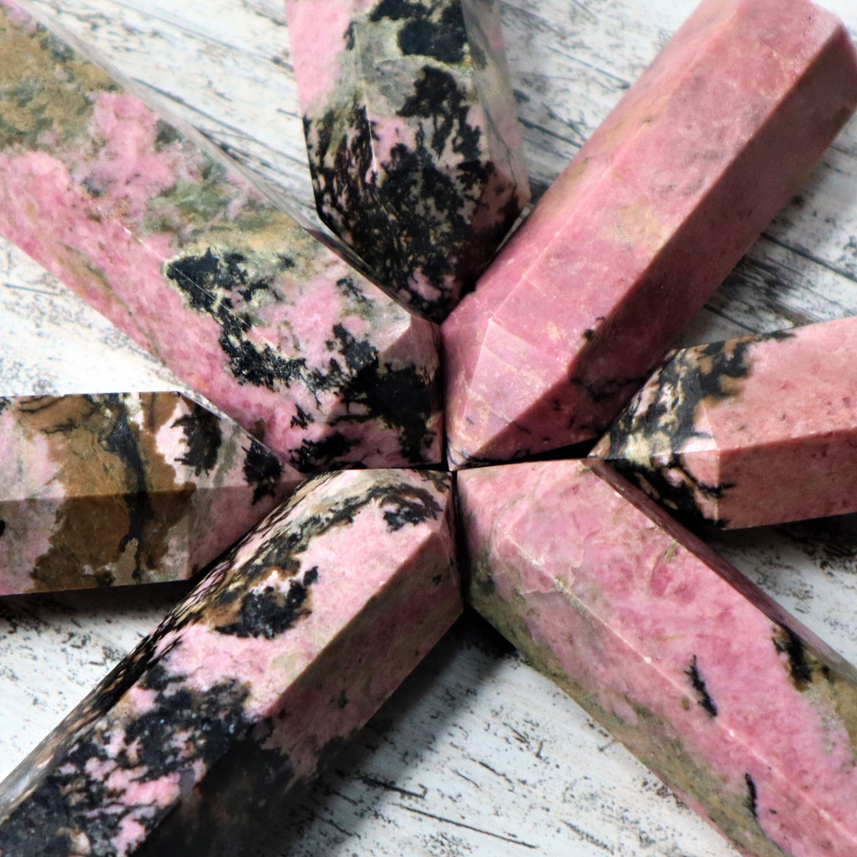 Rhodonite Point | Emotional Healing, Compassion &amp; Heart Strength