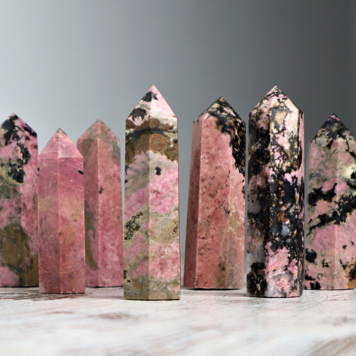Rhodonite Point | Emotional Healing, Compassion &amp; Heart Strength