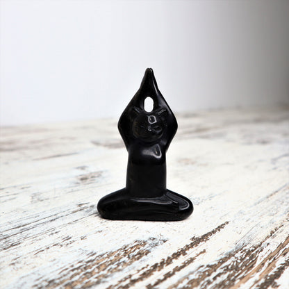 Gold Sheen Obsidian Yoga Cat